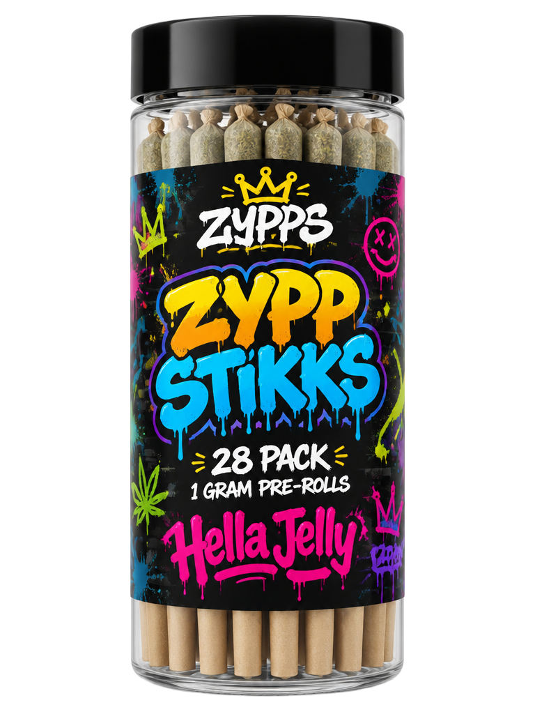 Hella Jelly ZYPP STIKKS 28 PACK